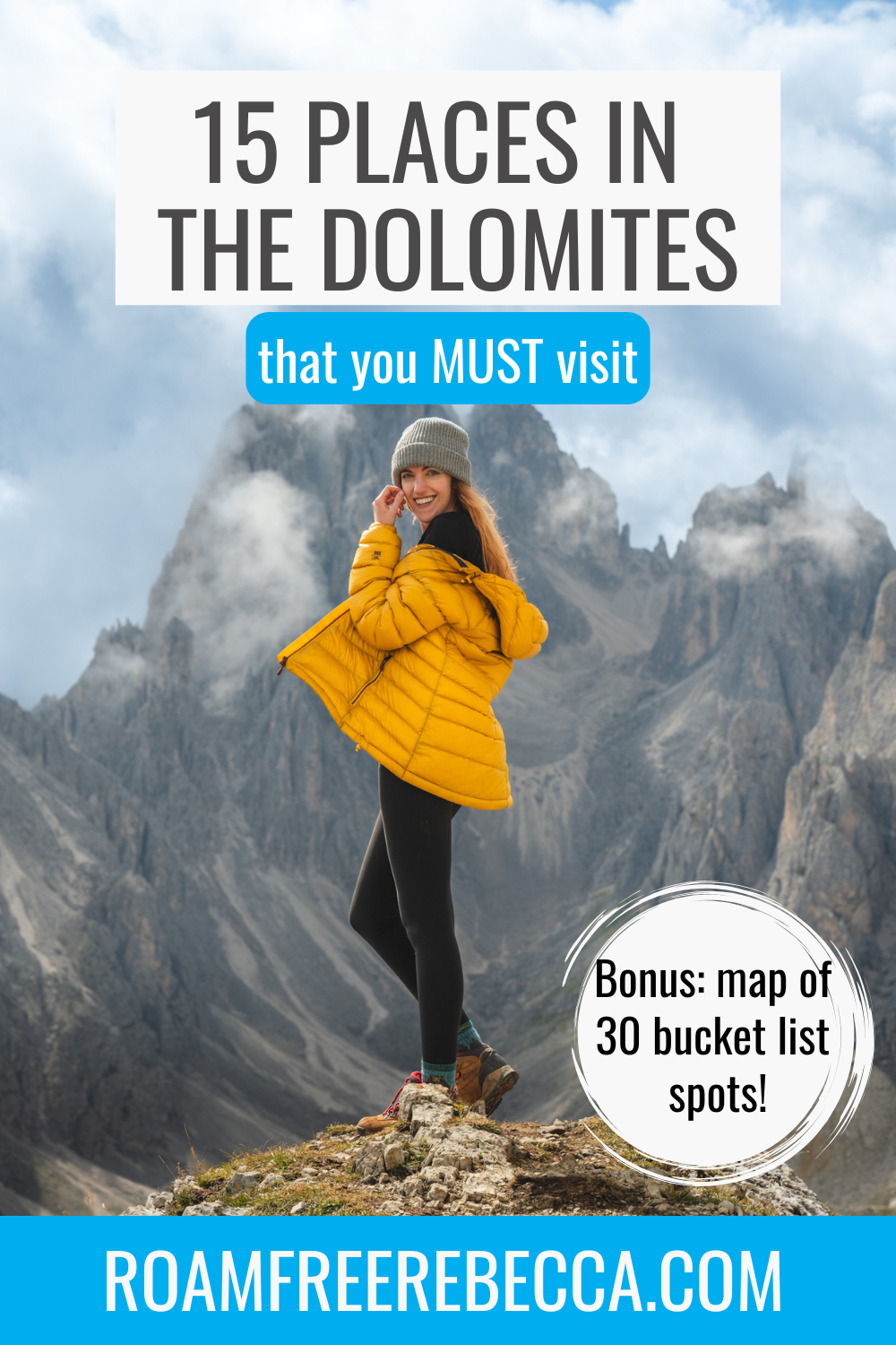 www.reallygreatsite.com (3) Text reads "15 tips to prepare for world travel" over an image of an airplane
