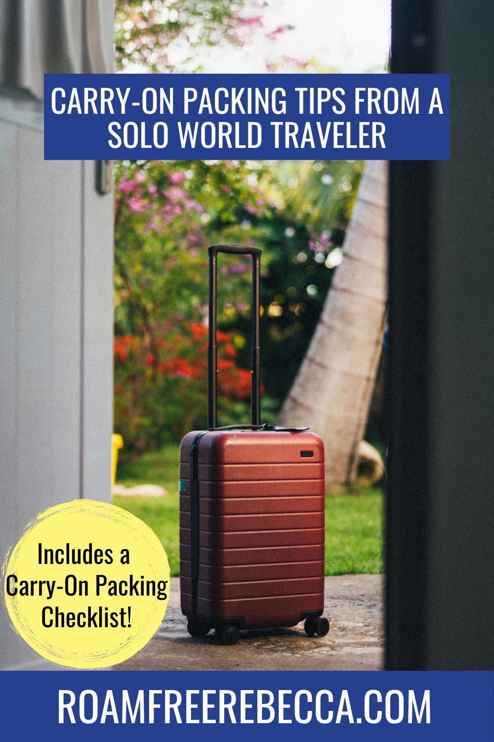 www.reallygreatsite.com (49) Text reads "15 tips to prepare for world travel" over an image of an airplane